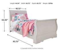 Load image into Gallery viewer, Anarasia  Sleigh Bed
