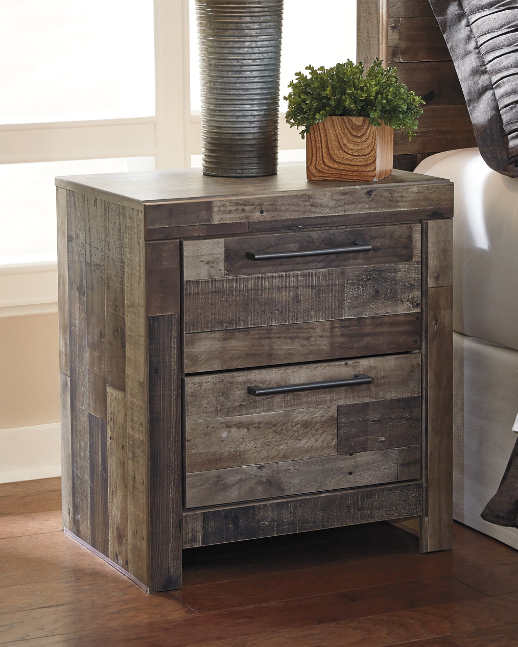 Derekson Two Drawer Night Stand