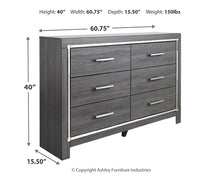 Load image into Gallery viewer, Lodanna Six Drawer Dresser
