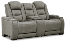 Load image into Gallery viewer, The Man-Den PWR REC Loveseat/CON/ADJ HDRST
