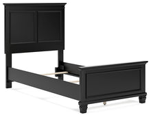 Load image into Gallery viewer, Lanolee Twin Panel Bed with Mirrored Dresser
