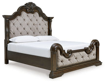 Load image into Gallery viewer, Maylee King Upholstered Bed with Mirrored Dresser, Chest and 2 Nightstands
