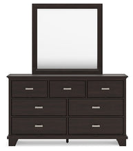 Load image into Gallery viewer, Covetown Twin Panel Bed with Mirrored Dresser, Chest and Nightstand
