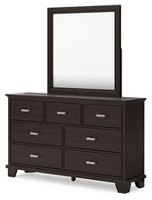 Load image into Gallery viewer, Covetown Twin Panel Bed with Mirrored Dresser, Chest and Nightstand
