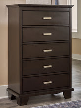 Load image into Gallery viewer, Covetown Twin Panel Bed with Mirrored Dresser and Chest
