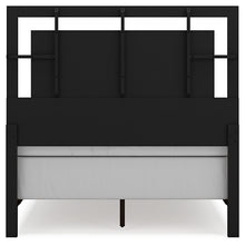 Load image into Gallery viewer, Covetown Full Panel Bed with Mirrored Dresser and Chest
