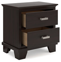 Load image into Gallery viewer, Covetown Full Panel Bed with Mirrored Dresser, Chest and Nightstand
