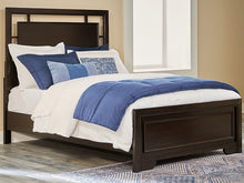 Load image into Gallery viewer, Covetown Full Panel Bed with Mirrored Dresser, Chest and Nightstand
