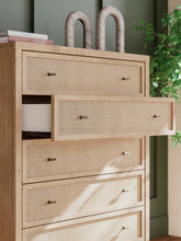 Load image into Gallery viewer, Cielden King Panel Headboard with Mirrored Dresser, Chest and 2 Nightstands
