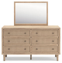 Load image into Gallery viewer, Cielden Queen Panel Headboard with Mirrored Dresser and 2 Nightstands
