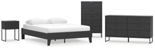 Load image into Gallery viewer, Socalle Queen Platform Bed with Dresser, Chest and Nightstand
