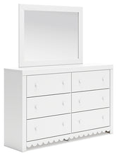 Load image into Gallery viewer, Mollviney Twin Panel Headboard with Mirrored Dresser and 2 Nightstands
