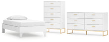 Load image into Gallery viewer, Socalle Twin Platform Bed with Dresser and Chest
