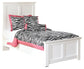 Bostwick Shoals Twin Panel Bed with Mirrored Dresser, Chest and Nightstand