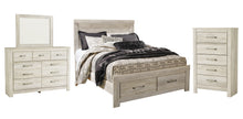 Load image into Gallery viewer, Bellaby  Platform Bed With 2 Storage Drawers With Mirrored Dresser And Chest
