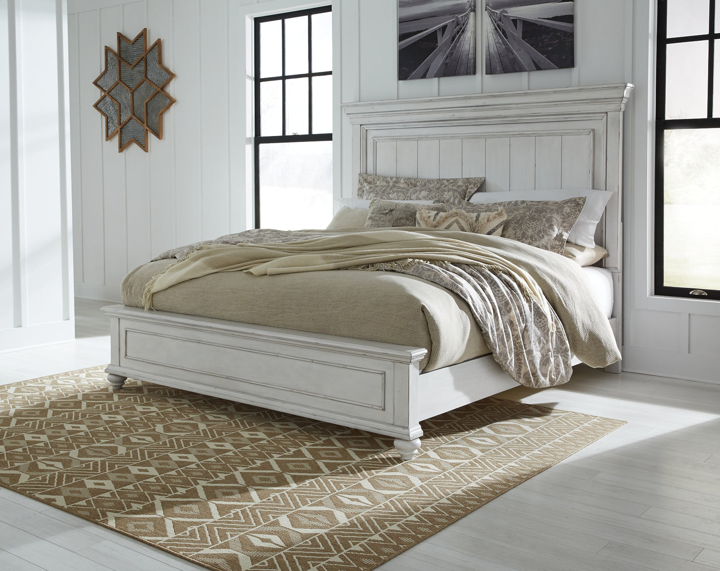 Kanwyn King Panel Bed with Dresser