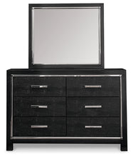 Load image into Gallery viewer, Kaydell Queen Upholstered Panel Storage Bed with Mirrored Dresser, Chest and 2 Nightstands
