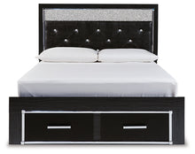 Load image into Gallery viewer, Kaydell Queen Upholstered Panel Storage Bed with Mirrored Dresser, Chest and 2 Nightstands
