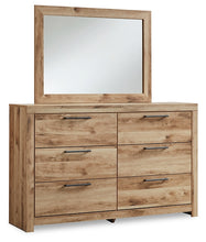 Load image into Gallery viewer, Hyanna Full Panel Bed with Storage with Mirrored Dresser, Chest and Nightstand
